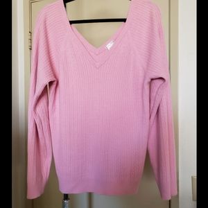 Old Navy Pink V-neck Sweatshirt